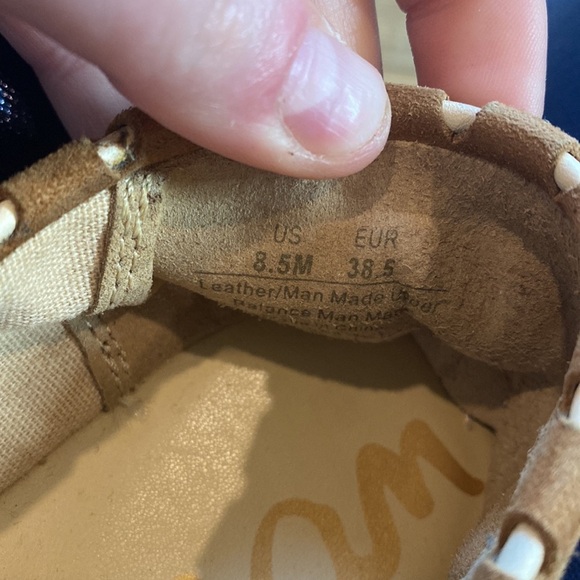 Sam Edelman Issa Espadrille flats in brown suede with multi-colored pom-poms - Picture 11 of 11